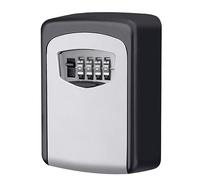ZIUBMVDYC Caja Fuerte para Llaves montada en la Pared, Caja de Seguridad, Caja for Guardar Llaves con combinación Oculta 4 dígitos for Exteriores, Ideal for Repuesto la casa for Padres Mayores(Grey)