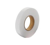 ZIUBMVDYC Cinta para dobladillos, 60M Pantalones de Doble Cara Borde acortar Pasta no Tejida entretela Tela Adhesiva Plancha en Accesorios de Costura DIY(White,1CM Width)