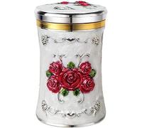 ZIUBMVDYC Dispensador de palillos dientes, organizador almacenamiento, contenedor, decoración for cocina, dispensador -Porta palillos de cóctel(Silver Red)