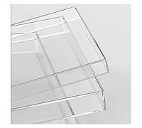 ZIUBMVDYC Fregadero acrílico Poco Profundo para exposición, Bandeja de fotografía acrílica Transparente 15 cm Altura(20x20x15cm/7.8x7.8x5.9'')