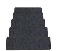 ZIUBMVDYC Peldaños Antideslizantes para escaleras, Alfombra Antideslizante Lavable for escalones de Escalera, 76 x 20 cm, Paquete de 5, Multicolor(5pcs Dark Gray)