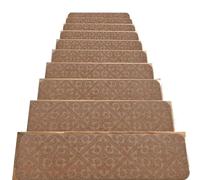 ZIUBMVDYC Peldaños Antideslizantes para escaleras, Alfombras Autoadhesivas de poliéster for escalones de 76 x 20 cm, Paquete de 10 o 14(4,14pcs)