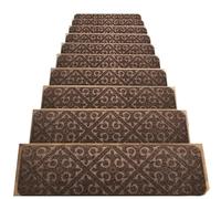 ZIUBMVDYC Peldaños Antideslizantes para escaleras, Alfombras Autoadhesivas de poliéster for escalones de 76 x 20 cm, Paquete de 10 o 14(5,14pcs)