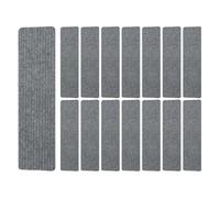 ZIUBMVDYC Peldaños Antideslizantes para escaleras, Paquete de 15 peldaños de Escalera de poliéster Multicolor for Interiores(Grey)