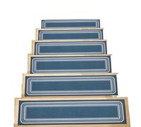 ZIUBMVDYC Peldaños Antideslizantes para escaleras, Peldaños de Escalera autoadhesivos Antideslizantes for Interiores, Multicolor, 76 x 20 cm, Paquete de 6 o 9(Blue,76x20cm 6piece)