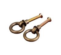 ZIUBMVDYC Tiradores de anillo vintage para cajones, Tiradores de anillo, 2 uds., 20-35mm, manija for muebles for joyero, armario, puerta(Bronze,40mm)