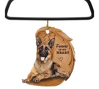 Ziurmut Llavero de Perro Lindo - Colgante de Perro con alas de ángel 2D para Llavero, decoración de Interiores de automóviles, Accesorios para decoración de Llavero del hogar