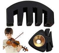 Ziurmut Sordina para violín, sordina para violín de metal - Sordina de goma para violín, sordina para violín, sordina resistente al desgaste para dormitorios, salas de ensayos, sala de juegos