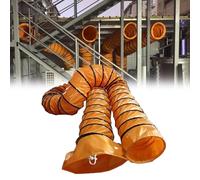 ZIUSFAC Manguera Flexible Para Ventilador Manguera De Escape 40cm 50cm Manguera De Ventilación Conducto De Aire Para Plantas Industriales Tubo De Admisión De Aire(1.5m/4.9ft,350mm/13.8in)