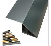 ZIUSFAC Perfil De Compensación Para Piso Reductor De Umbral Acero Inoxidable Tira De Umbral, Rampa De Barrido Para Interiores 100 Cm, Altura De Transición Inferior A 5 Cm(Light gray,High 20mm x wide 2