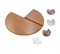 ZIUSFAC Tablero De Mesa De Repuesto Plegable Tablero Redondo 120cm 140cm 160cm 180cm Extensor De Mesa Sin Patas Tablero De Repuesto(Yellow Pomelo,160cm/63in)