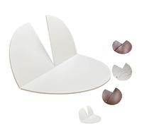 ZIUSFAC Tablero De Mesa De Repuesto Plegable Tablero Redondo 120cm 140cm 160cm 180cm Extensor De Mesa Sin Patas Tablero De Repuesto(White,170cm/67in)