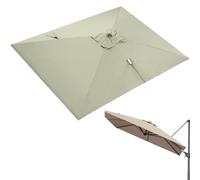 ZIUSFAC Tela De Repuesto Para Parasol Excéntrico 2.5×2.5m Cubierta De Toldo De Repuesto Cuadrado Toldo De Recambio Para Sombrilla 8 Costillas Tela De Repuesto Para Paraguas De Mercado(Top,2.5x2.5m (8.