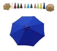 ZIUSFAC Tela De Repuesto para Sombrilla De Mercado 230/300/350/400cm Toldo De Recambio para Sombrilla 6 Costillas 8 Costillas Toldo De Repuesto Solo(Royal Blue,2.3/7.5ft-8 Ribs)