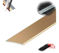 ZIUSFAC Tira De Umbral De Metal Autoadhesivo, Perfil De Transición Para Puerta, Tira Divisoria De Puerta De Piso Ancho 2cm 3.5cm 6cm 7cm (Gold, Length 90cm x Width 2cm, 3.5cm, 6cm, 7cm)