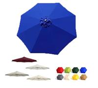 ZIUSFAC Toldo De Recambio para Sombrilla 230/330/350cm Recambio Tela Sombrilla Redondo Cubierta De Repuesto para Sombrilla 6 Costillas 8 Costillas Tela SÓlo Toldo(Royal Blue,4m/13ft-8 Ribs)