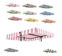 ZIUSFAC Toldo De Repuesto Para Balancin Jardin Toldo Recambio Columpio De Jardín 2/3 Plazas Impermeable Tela Capota Para Balancín De Jardin Silla Colgante(Pink,190x132cm/75x52in)