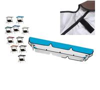 ZIUSFAC Toldo Para Balancín De Jardin Techo De Repuesto De 2 O 3 Plazas Toldo De Repuesto Para Balancin Jardin Exterior Cubierta Superior Impermeable Tela Oxford 210D(Blue,195x125cm/77x49in)