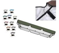 ZIUSFAC Toldo Para Balancín De Jardin Techo De Repuesto De 2 O 3 Plazas Toldo De Repuesto Para Balancin Jardin Exterior Cubierta Superior Impermeable Tela Oxford 210D(Army green,195x125cm/77x49in)