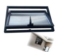 ZIUSFAC Ventana De Vidrio Templado Giratoria De 360° Ventana De Repuesto 40 50 60cm Ventana De Ventilación Empotrada para Baño Cocin((WxH) 85x48cm/34x19)