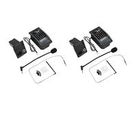 ZIUTPDAX 2 x 5 bandas de guitarra acústica EQ preamplificador LCD sintonizador ecualizador con micrófono LC-5