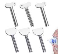 Zivacate Exprimidor de tubos, 6 Piezas Exprimidor de Pasta de Dientes, Exprimidor de Pasta de Dientes llave Metal, Dispensador de Pasta de Dientes, para Pasta de Dientes/Pintura/Crema de manos