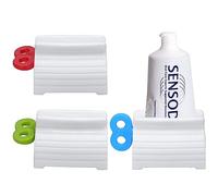 Zivacate Exprimidor de Tubos, Dispensador de Pasta de Dientes de 3 Piezas, Rodando Giratorio Pasta de Dientes Soporte, Exprimidor de Pasta de Dientes para Accesorios de Baño (Rojo/Verde/Azul)