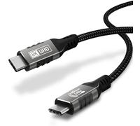 ziwodiv Cable Thunderbolt 4 1CM, Datos de 40Gbps, 8K@60Hz 4K@144Hz HDR Video, 240W PD3.1 USB C a USB C Cable para iPhone 16/15, Macbook, iPad Pro, Hub, Docking