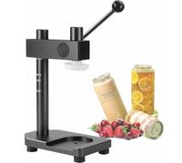 ZIXIAOS Máquina Cerradora De Latas Manual, Selladora De Latas De Vaso, Capacidad De Sellado: 250/330/400/500/700 Ml, para Sellar Latas De Botellas De Pet, Uso Doméstico/Comercial. Grey