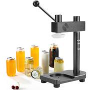 ZIXIAOS Máquina Cerradora De Vasos De Aleación De Aluminio, Cerradora Manual De Latas con Base Fija, Capacidad De Sellado De 250/330/400/500/700 Ml, para Sellar Botellas De Pet. Grey
