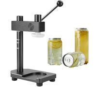 ZIXIAOS Máquina Cerradora Manual De Latas, Herramienta para Sellar Frascos con Base Fija, Altura: 30-170 Mm/Calibre Aplicable: 51 Mm, Sin Necesidad De Energía, para Uso Doméstico. Grey