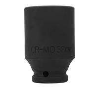 ZIXINNKC 1 pulgada Punta de impacto de aire Socket Hex 42 Cromo molibdeno Accesorios para herramientas manuales a prueba de explosiones (1 pulgada 80 manga larga H38 (cuadrada, hexagonal))