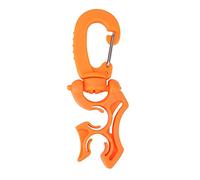 ZIXINNKC 1 Soporte de Clip para Manguera de Baja presión BCD Doble para Buceo al Aire con Hebilla de Gancho a presión (Naranja)