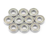 ZIXINNKC 10 unids/set 696ZZ rodamientos de bolas de acero inoxidable 6 x 15 x 5 mm