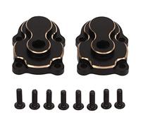 ZIXINNKC 2PCS RC Eje Cubiertas de Engranajes Latón Caja de Engranajes Cubierta Delantera Trasera Universal para FMS FCX24 1/24 Coche