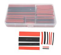 ZIXINNKC 300Pcs Heat Shrink Tubing Polyolefin Boxed Electrical Cable Protector Assortment A Black + Red