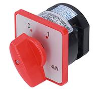 ZIXINNKC BERM Interruptor de Cambio Perilla Giratoria 1 Polo 2 Posiciones Accesorio para Control de Potencia AC 380V