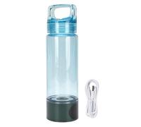 ZIXINNKC Botella de agua de hidrógeno 400 ml Generador de agua rico en hidrógeno portátil a prueba de fugas para deportes al aire libre (Verde+Azul)