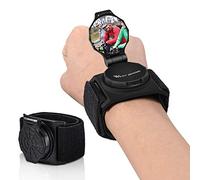 ZIXINNKC Espejo retrovisor de muñeca para Bicicleta, Espejo de Brazo Convexo Giratorio de 360 °, Accesorios de Ciclo, Negro para Hombres y Mujeres