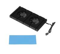 ZIXINNKC GK6 Ventilador Dual PWM VRAM Disipador de Calor Velocidad Ajustable Backplane Memoria Enfriador de enfriamiento para Radiador 3080 3070 (Almohadilla de 0,5 mm 600)