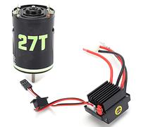 ZIXINNKC Juego combinado de motor cepillado 540 de alto par 320A ESC para Axial SCX10 / TRX4 D90 / / GEN8 RC Crawler (27T)