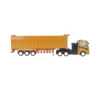 ZIXINNKC Kids Truck Toy Extended Dump Truck Good Simulation Detachable Carriage Inertial Trailer Car Model for Daily Play (Cabeza Plana)