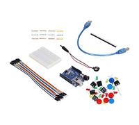 ZIXINNKC Kit de Inicio de Placa de Desarrollo para Mini Placa de Pruebas R3 Botón de Cable de Puente LED Herramienta de Bricolaje de Laboratorio Escolar