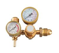 ZIXINNKC Regulador de soldadura de gas Argón CO2 Medidor TIG MIG Caudalímetro 4500psi Cilindro Válvula reductora de presión Salida 1/4in 6.605GPM