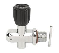 ZIXINNKC Válvula de Cilindro de Buceo G3/4 Latón Cromado DIN Yugo Válvula de Cilindro de Alta Presión de Doble Uso para Snorkel contra Incendios