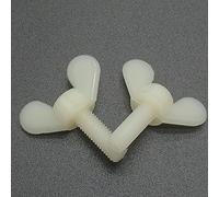 Zixinz-Pernos Hexagonal 10 por ciento M5 m6 Tornillo de ala de nylon Apriete la mano de la mano de nylon tornillo de mariposa lingotos de plástico longitud de ala = 15 mm 20 mm, Resistencia a la corro