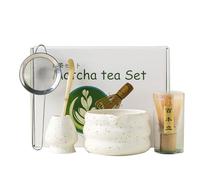 Zixrmor Juego Matcha Premium Matcha Cuenco de Matcha, Escoba de Bambú y Cuchara de Matcha Juego de Matcha - Juego de té Matcha completo para la ceremonia tradicional del té japonés