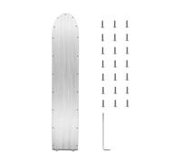 ziyany Cubierta Inferior del Compartimento de la batería Compatible con Xiaomi Pro/Pro 2 Scooter eléctrico Placa de protección del Escudo del chasis Inoxidable + Tornillo(Silver)