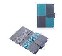 Ziyero Pastillero Semanal 4 Tomas 7 Días, 28 Compartimentos Organizador Medicamentos con Estuche de Cuero PU, Pastilleros Semanales Organizador Pastillas Vitamina Caja de Almacenamiento para Viaje