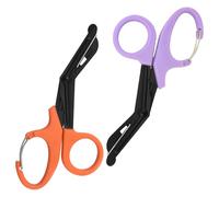 Ziyero Tijeras de rescate, tijeras de rescate, servicio de emergencia, trauma, tijeras, cuidado de tijeras, ideal para servicios de emergencia profesionales o tareas diarias, naranja y morado
